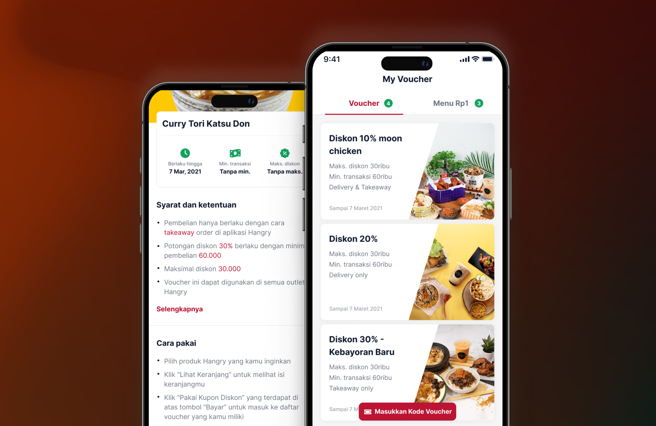 Hangry App Voucher Page