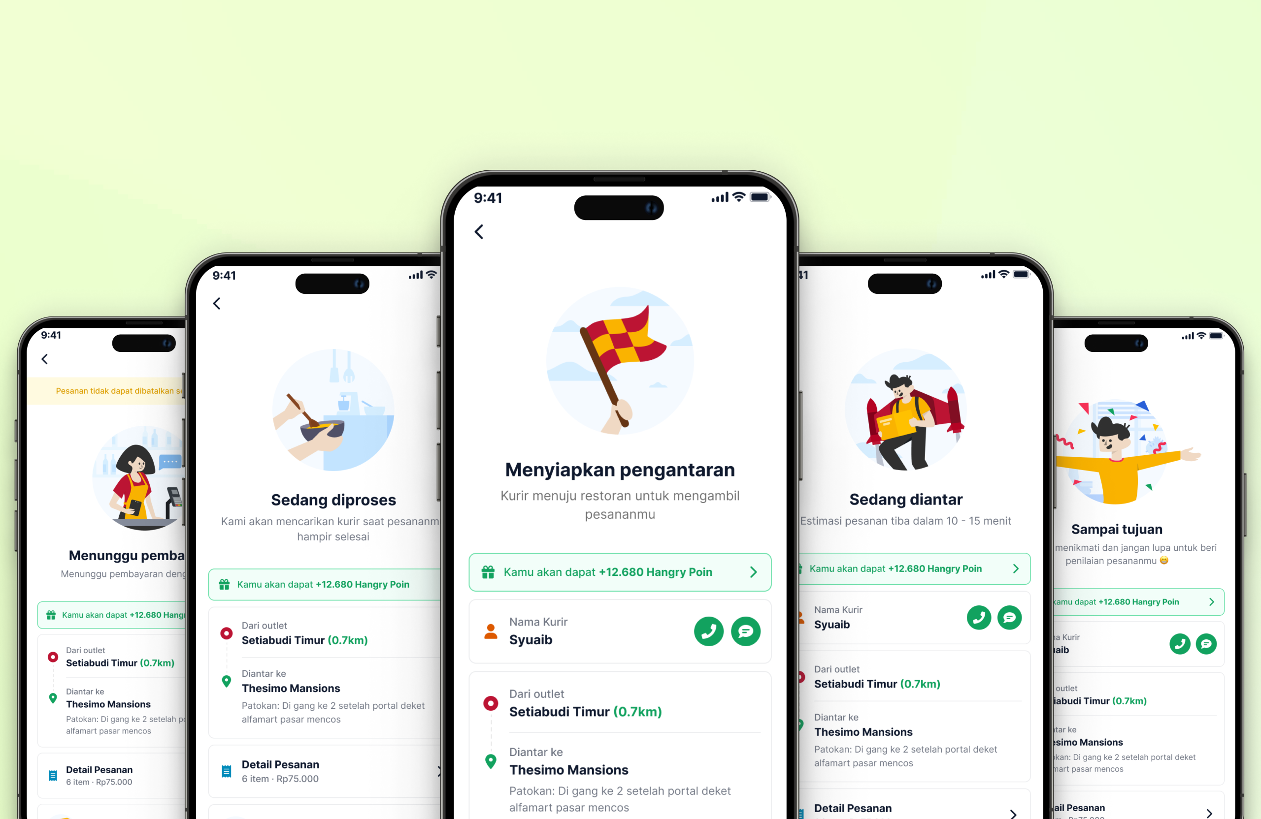 Hangry App Delivery Tracker