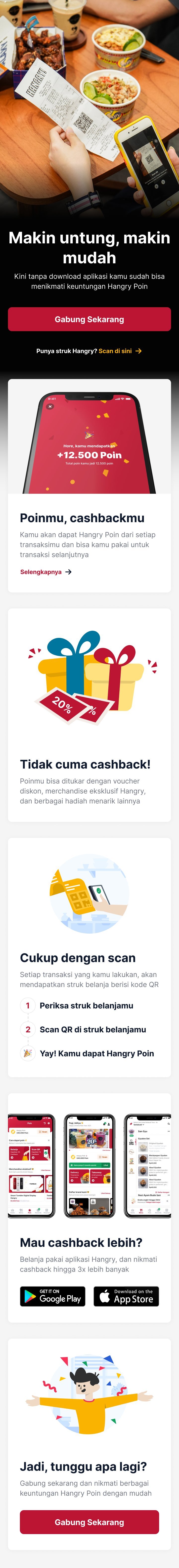 Loyalty landing page