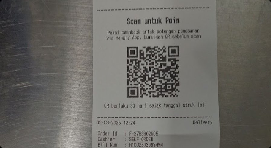 Purchase bill with QR